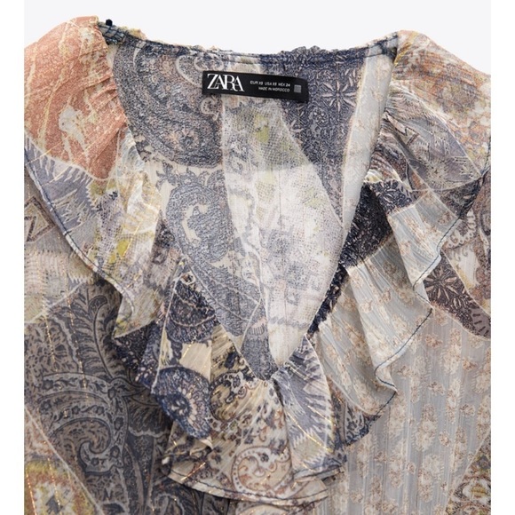 Zara RUFFLED PRINT DRESS
GOLDEN​ - Picture 4 of 4